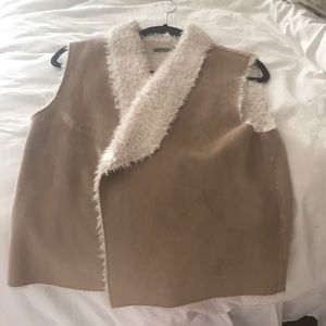 Faux fur vest